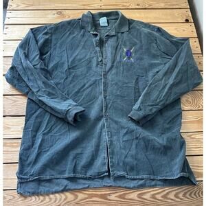 Vintage Windswept Whistler Blackcomb Button Down Shirt Size XL Men’s Green